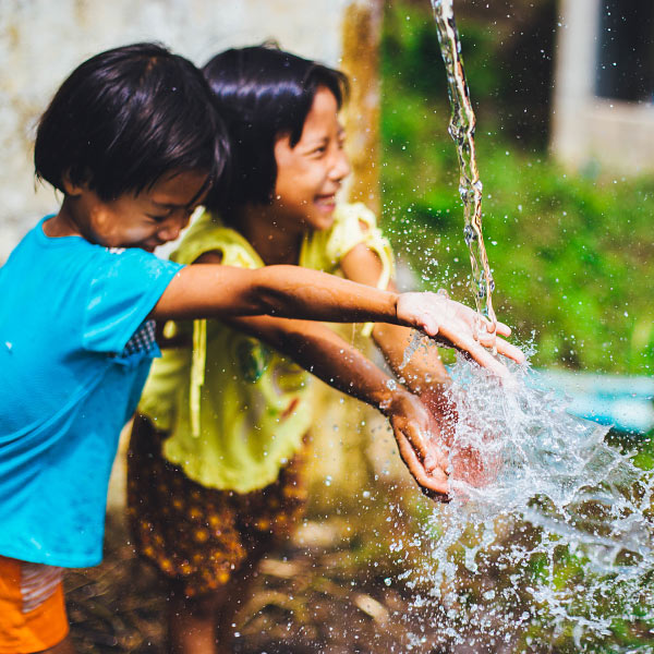 Kids Playing in Water